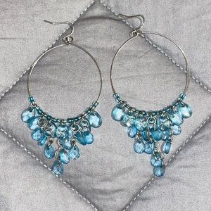 Blue Chandelier Earrings